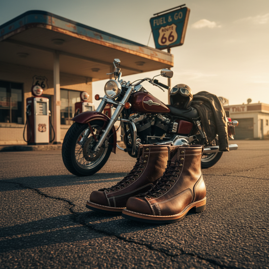 Genuine Leather Work Boots for Men – Goodyear Construction, Brass Hardware, Durable & Stylish