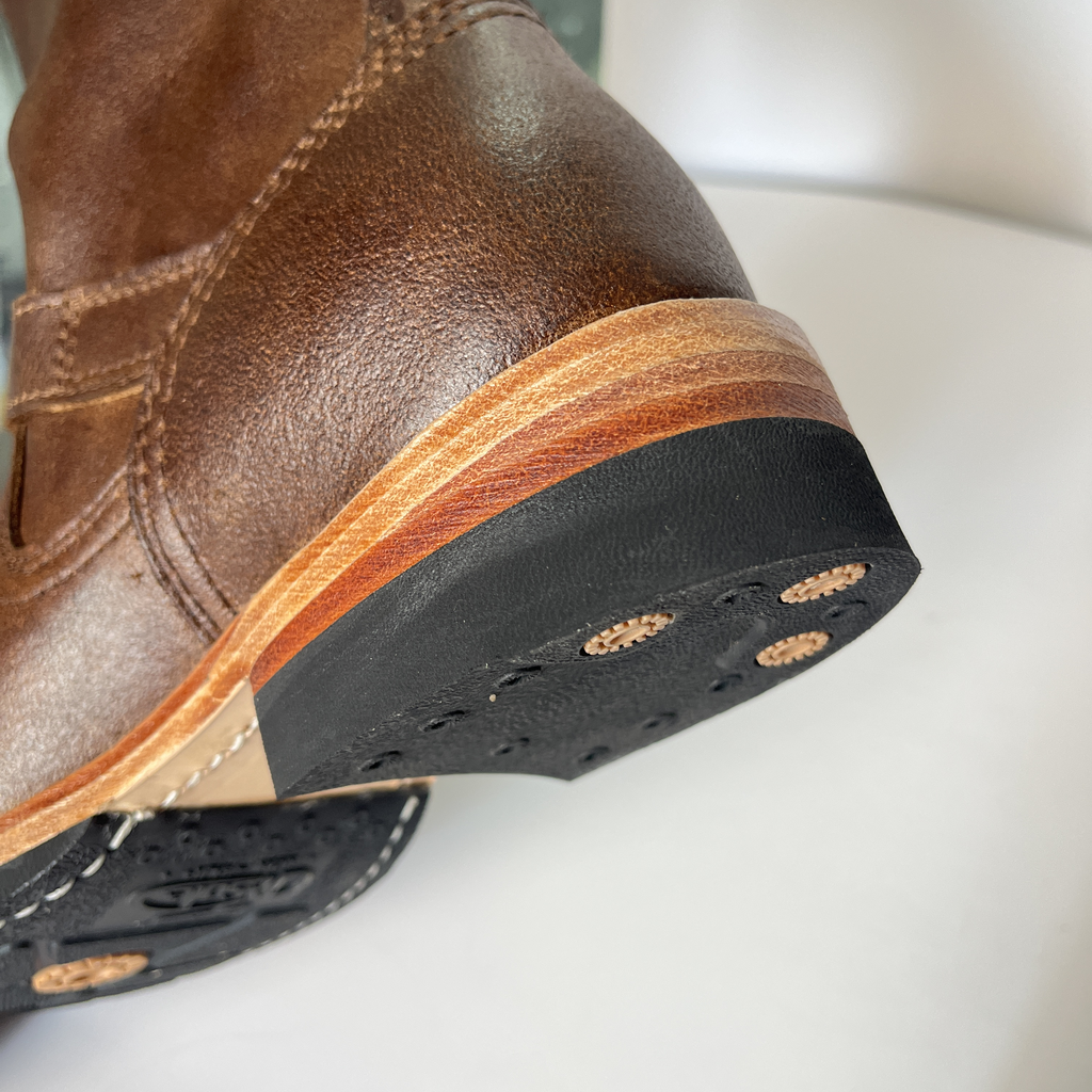 Goodyear Welted Antelope Engineer Boots – Authentic Retro Motorcycle Boots for Men, Rugged Durability & Timeless Design