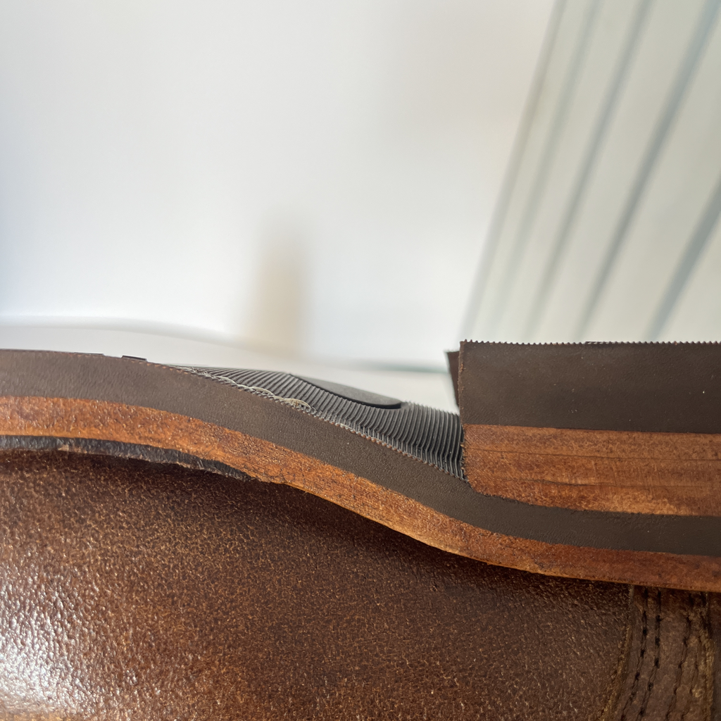Heritage Goodyear Welted Work Boots - Full Grain Leather & Double Sole (Vintage Brown)