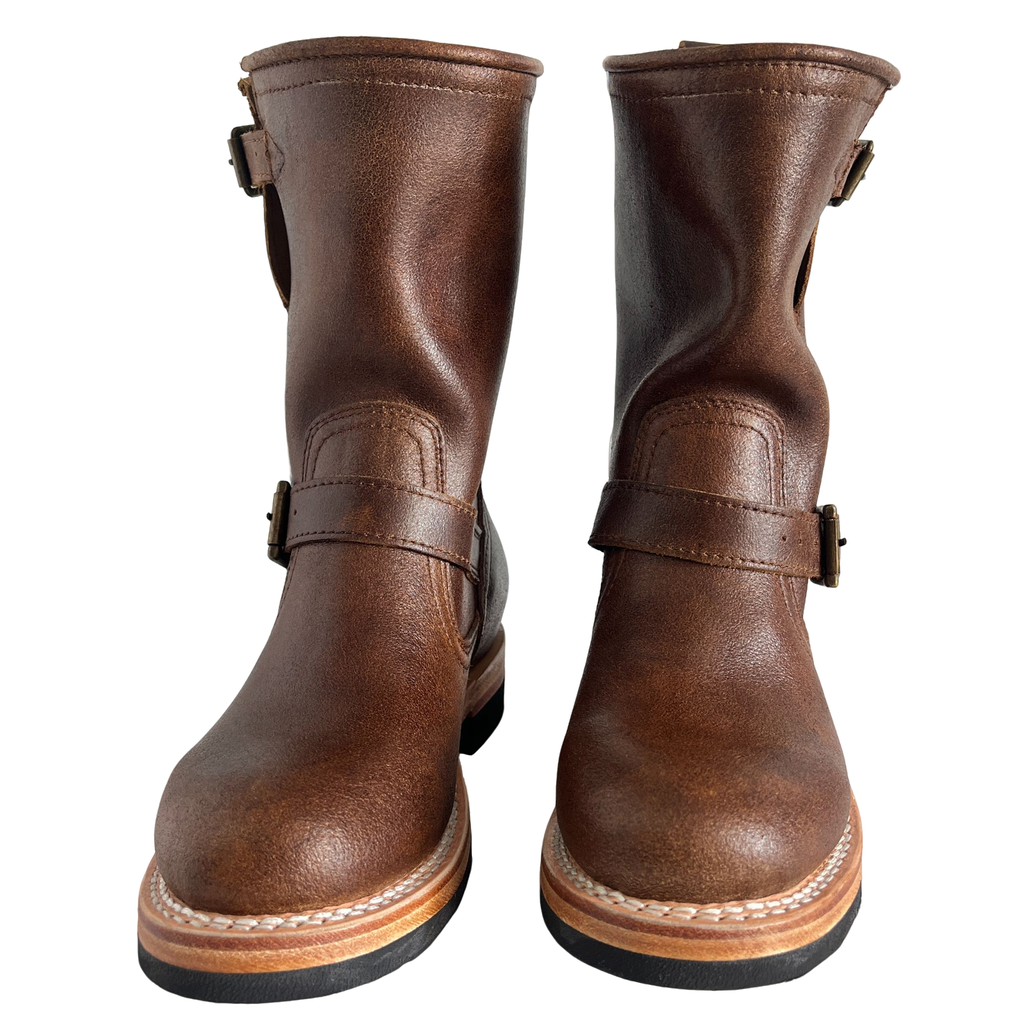 Goodyear Welted Antelope Engineer Boots – Authentic Retro Motorcycle Boots for Men, Rugged Durability & Timeless Design